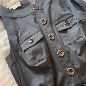 Kay Unger Black size 10 sleeveless dress cotton/polyester blend like new